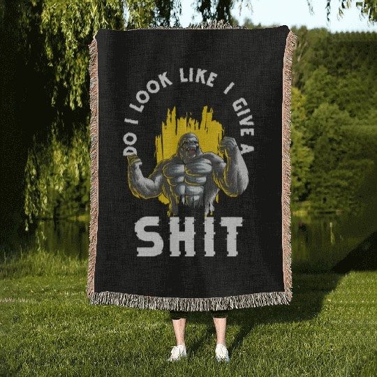 Gorilla Training Wilderness Woven Blankets