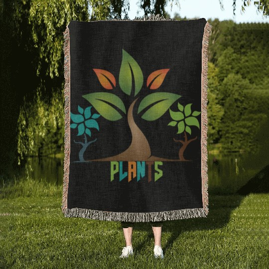 PLANTS Woven Blankets