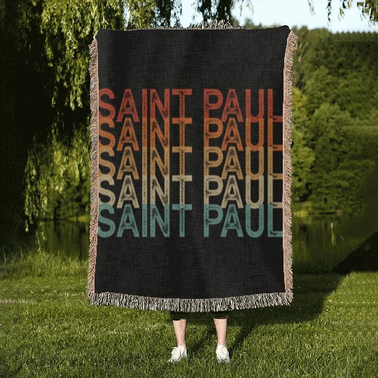 Saint Paul Minnesota Woven Blankets