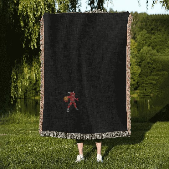 chicago bulls Woven Blankets