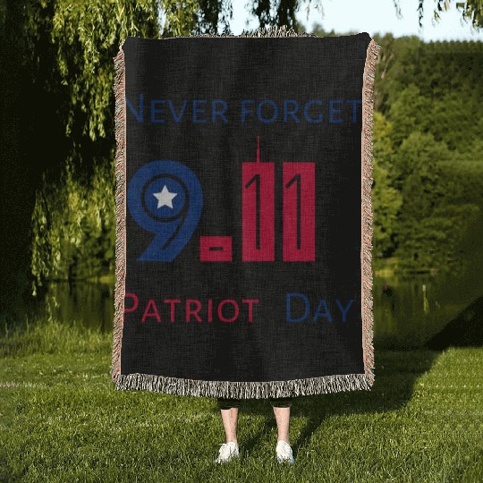 Never Forget Patriot Day 9.11 Woven Blankets