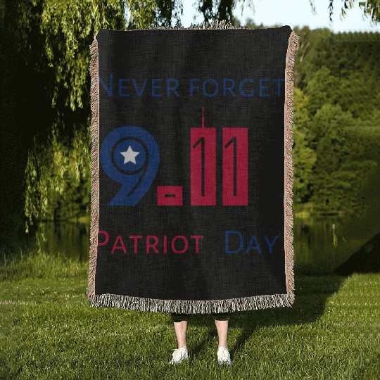 Never Forget Patriot Day 9.11 Woven Blankets