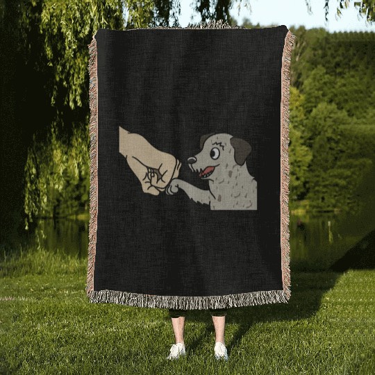 Irish Wolfhound Best Friends For Life Woven Blankets