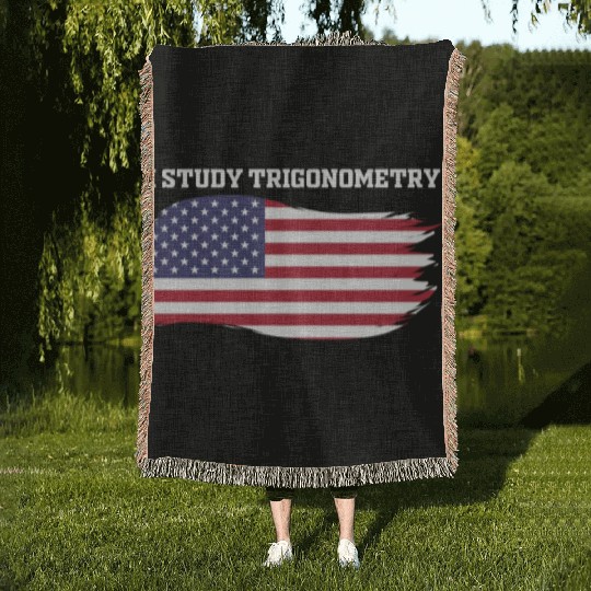I Study Triggernometry 2nd Aamendment US American Woven Blankets
