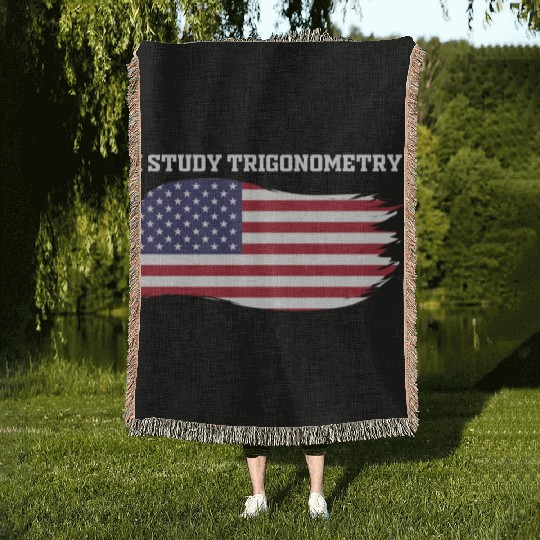I Study Triggernometry 2nd Aamendment US American Woven Blankets