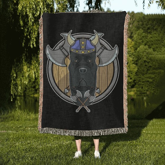 Cane Corso I Valhalla I Viking Woven Blankets