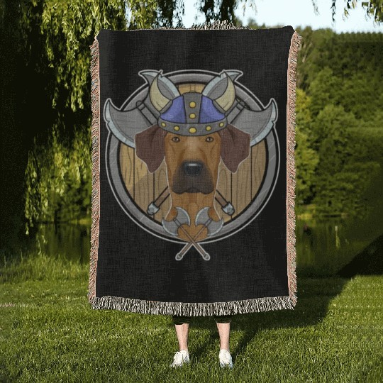 Rhodesian Ridgeback I Valhalla I Viking Woven Blankets