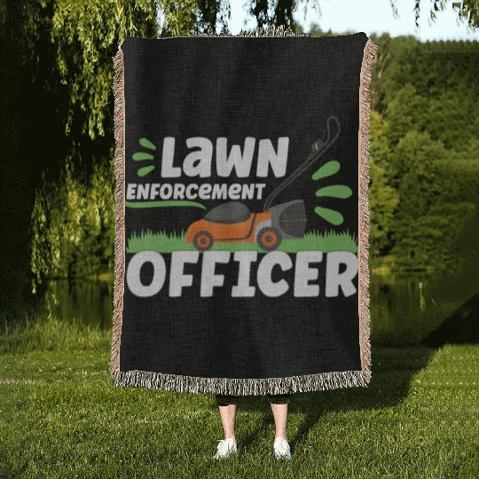 Gardening Plants Gardener lawn mowing Leaf Blower Woven Blankets