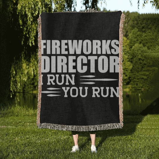 Fireworks Director I run You run Woven Blankets