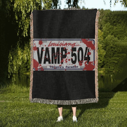Vamp 504 Louisiana Vampire's Paradise Woven Blankets