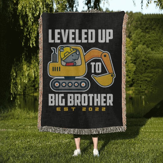 Excavator Offspring Brother Son Nephew 2022 Woven Blankets