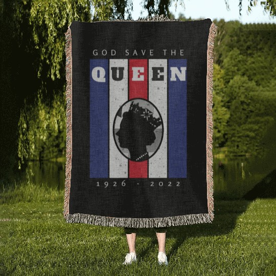 Queen Elizabeth II RIP 1926 2022 Woven Blankets