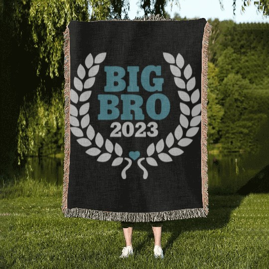 Big Bro 2023 - Big Brother Baby Birth Boy Gift Woven Blankets
