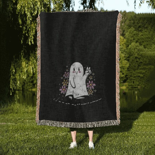 Trick or treat people with kindness - trick or Woven Blankets