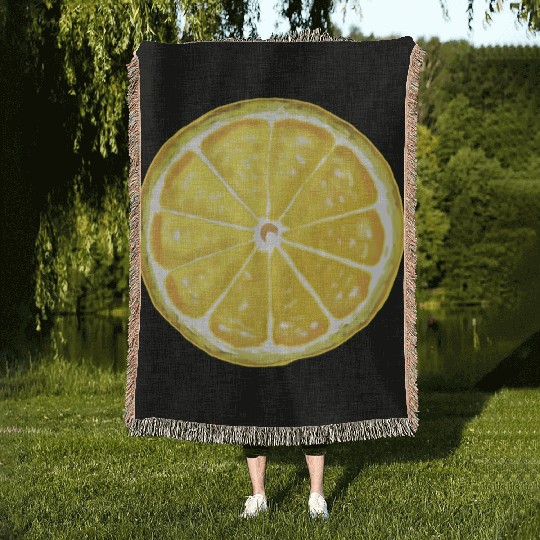Lemon style design Woven Blankets