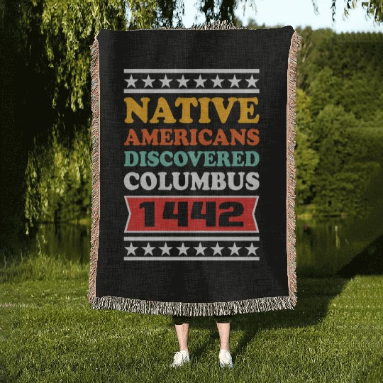Columbus Day Woven Blankets