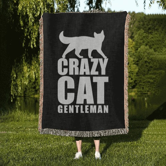 Crazy Cat Woven Blankets