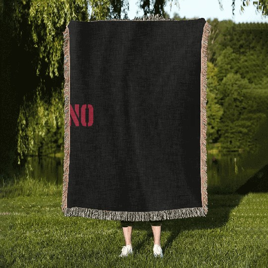 no days off quote Woven Blankets