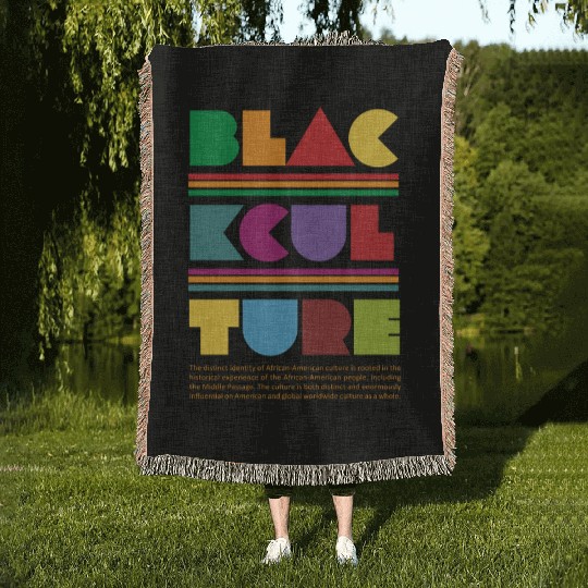 Black Culture Woven Blankets