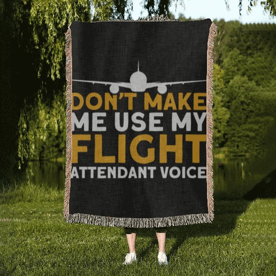 Flight Attendant Stewardess Cabin Crew Woven Blankets
