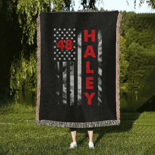 Haley Republican President Woven Blankets