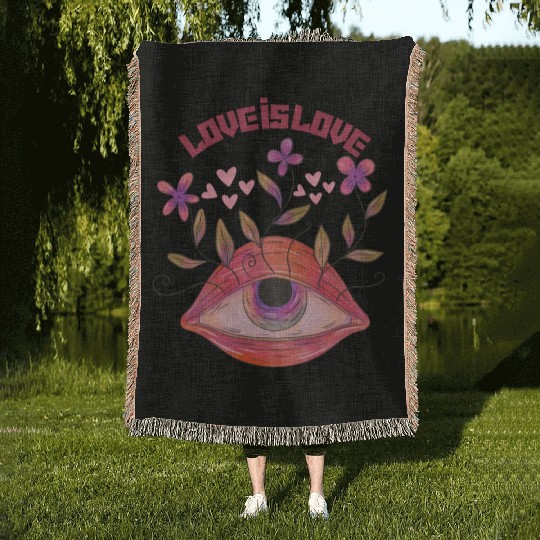 Love is Love Woven Blankets