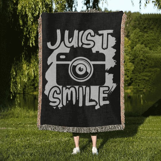 Photography Photographer Camera Woven Blankets