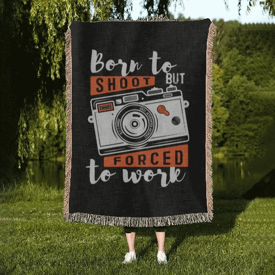 Photography Photographer Camera Woven Blankets
