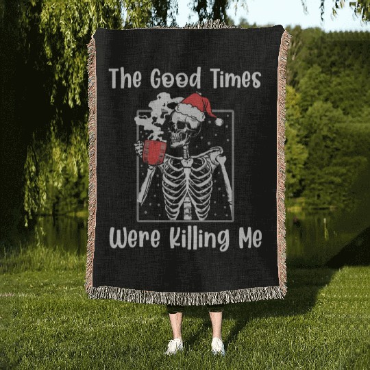 The Good Times Sobriety Anniversary Recovery Sober Woven Blankets