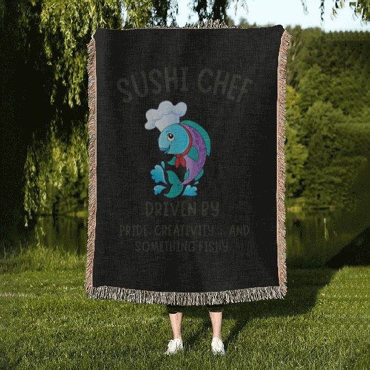 SUSHI CHEF 29 Woven Blankets