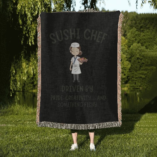 SUSHI CHEF 22 Woven Blankets