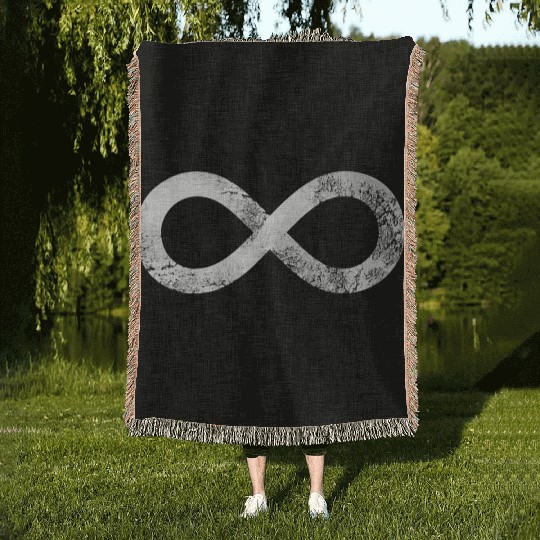 Lemniscate Science Mathematics Infinity Symbol Tan Woven Blankets