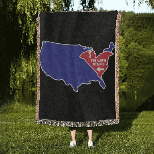 South Carolina for patriotic South Carolinians Woven Blankets