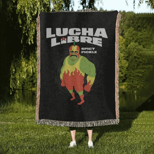 Spicy Pickle Woven Blankets