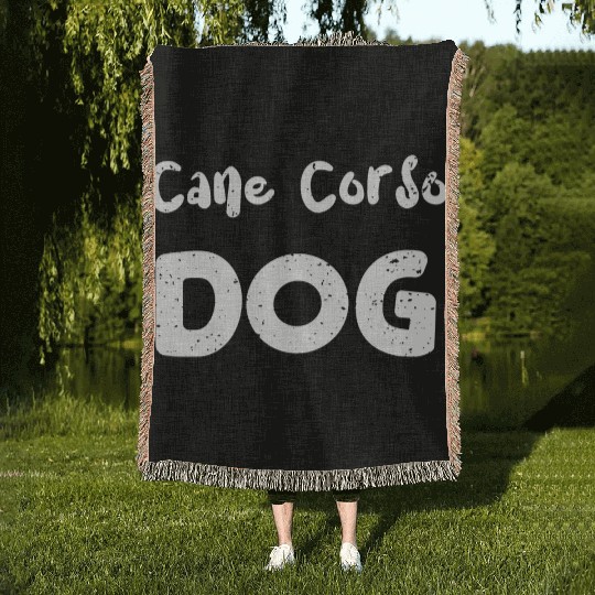 Cane Corso Dog - Dogs Woven Blankets