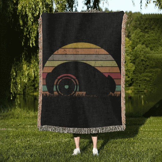 Mähroboter Retro Lawn Robot Vintage Woven Blankets