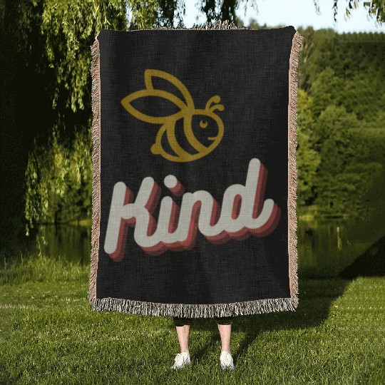 Bee Kind Woven Blankets