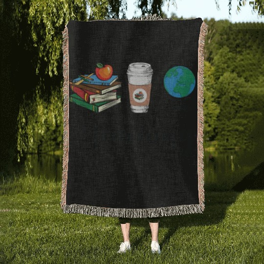 Teaching Is Heart Work Cute Gift for Teacher Woven Blankets