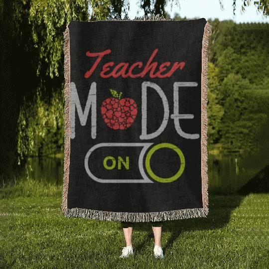Teacher Mode On University Students School Woven Blankets