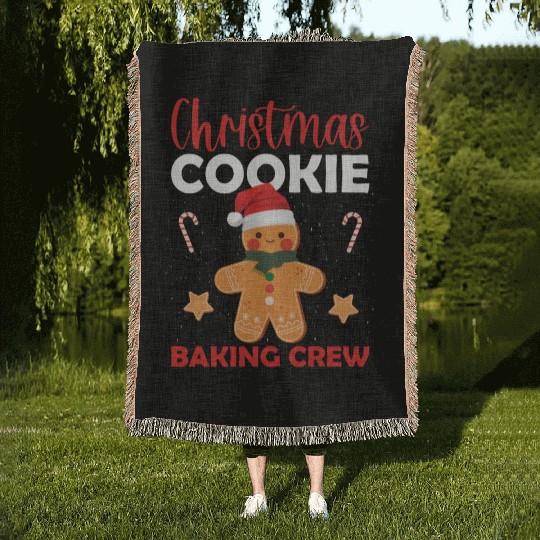 Christmas Cookie Baking Crew Woven Blankets