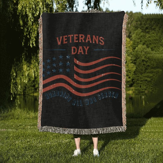 Veterans Day Woven Blankets