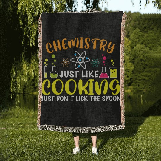 Chemistry Cooking Woven Blankets