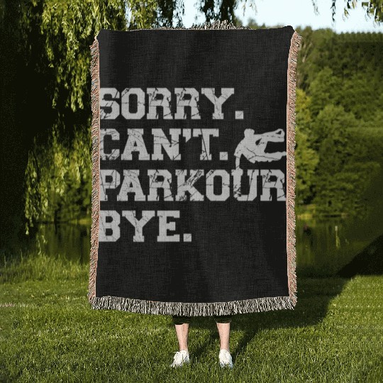 Parkour Free Running Traceur Woven Blankets