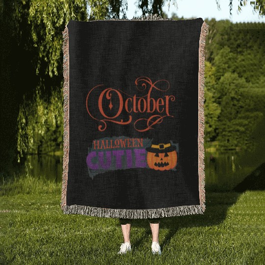 Happy Halloween Woven Blankets