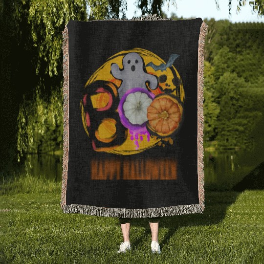 Happy Halloween. Woven Blankets