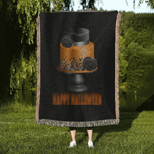 Happy Halloween Woven Blankets