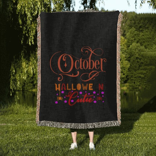 Happy Halloween Woven Blankets