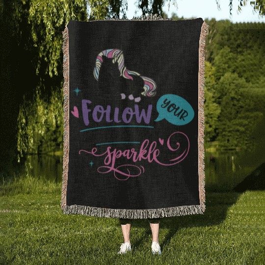 Follow Your Inner Mental Health Matters Vintage Woven Blankets