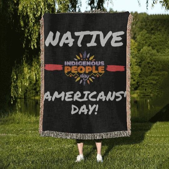 Native Americans’ Day - indigenous people day Woven Blankets