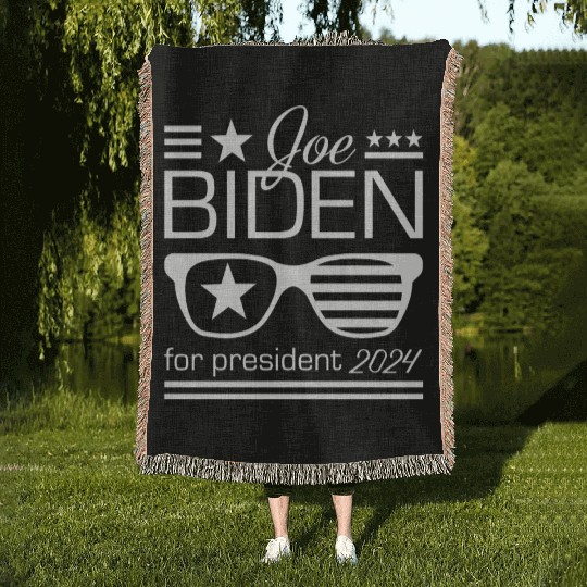 Joe Biden For President 2024 Woven Blankets
